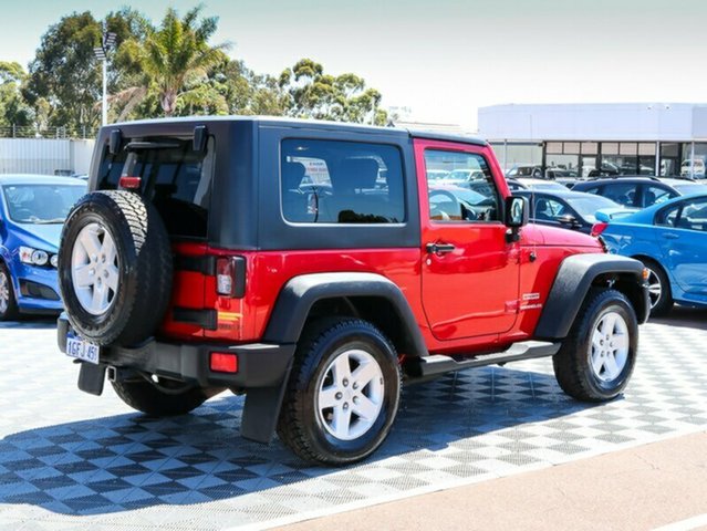 2008 JEEP WRANGLER JK SPORT RED 6 SPEED 