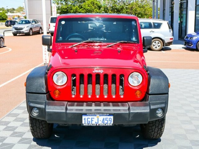 2008 JEEP WRANGLER JK SPORT RED 6 SPEED 