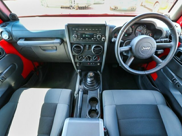 2008 JEEP WRANGLER JK SPORT RED 6 SPEED 