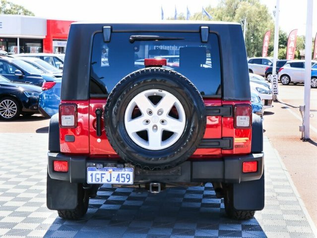 2008 JEEP WRANGLER JK SPORT RED 6 SPEED 