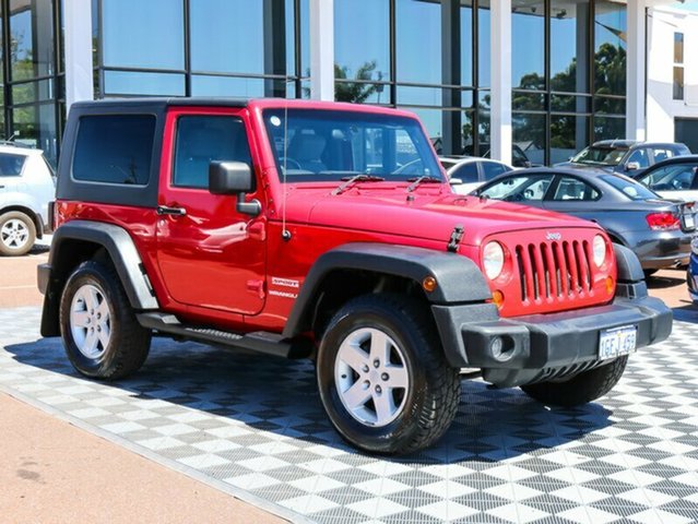 2008 JEEP WRANGLER JK SPORT RED 6 SPEED 