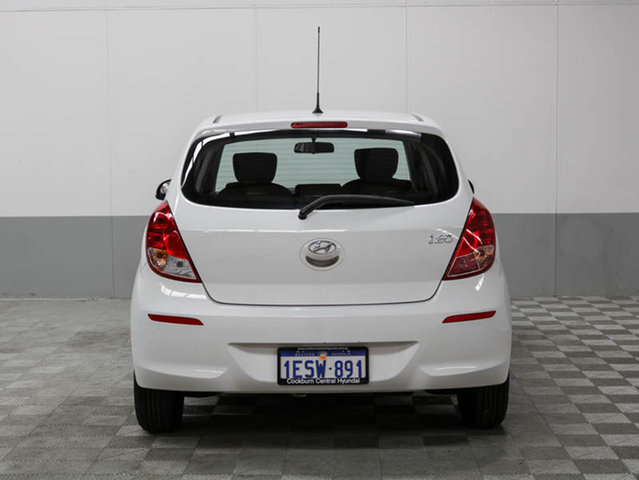 2015 HYUNDAI I20 PB MY14 ACTIVE WHITE 4 