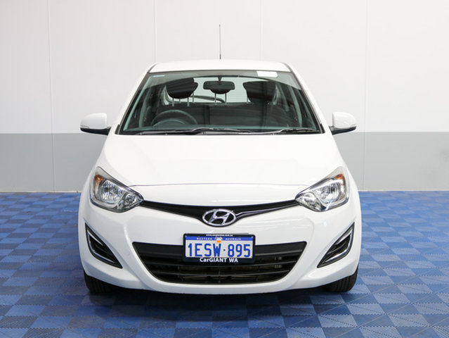 2015 HYUNDAI I20 PB MY14 ACTIVE WHITE 4 