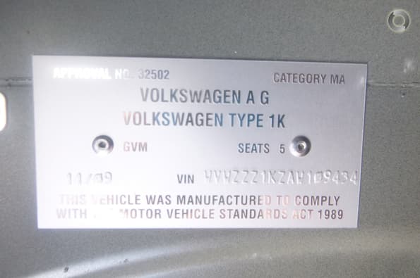 2009 Volkswagen Golf 77TDI Trendline VI 