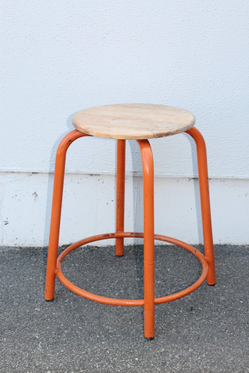 VINTAGE IRON STOOL 50CMS