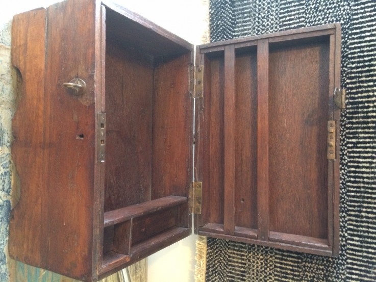 WOODEN TEAK TRINKET BOX