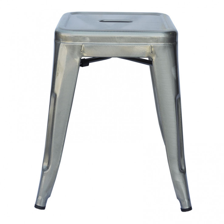 Raw Steel Replica Tolix Low Stools