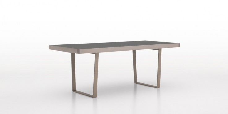 JADEN glass dining table