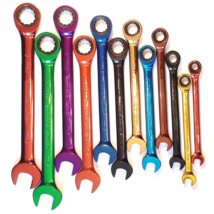 COMBINATION RATCHET SPANNER SET