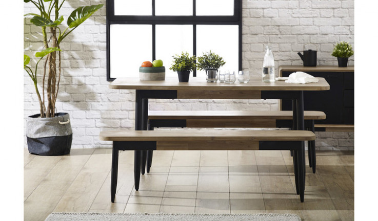 Alba small dining suite with benches