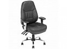 INFINITY TASK CHAIR LEATHER BLK