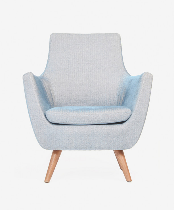 Pittsburgh Armchair with Wood Base by In