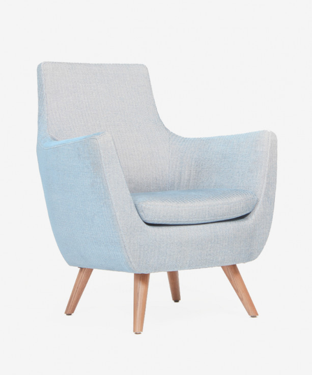 Pittsburgh Armchair with Wood Base by In