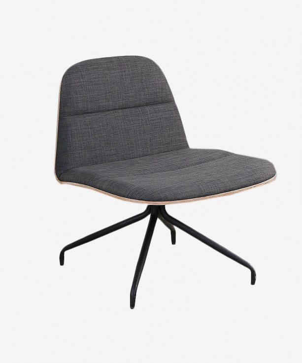 Bloom Lounge Chair with Metal Base by m.