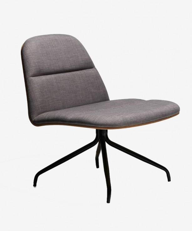 Bloom Lounge Chair with Metal Base by m.