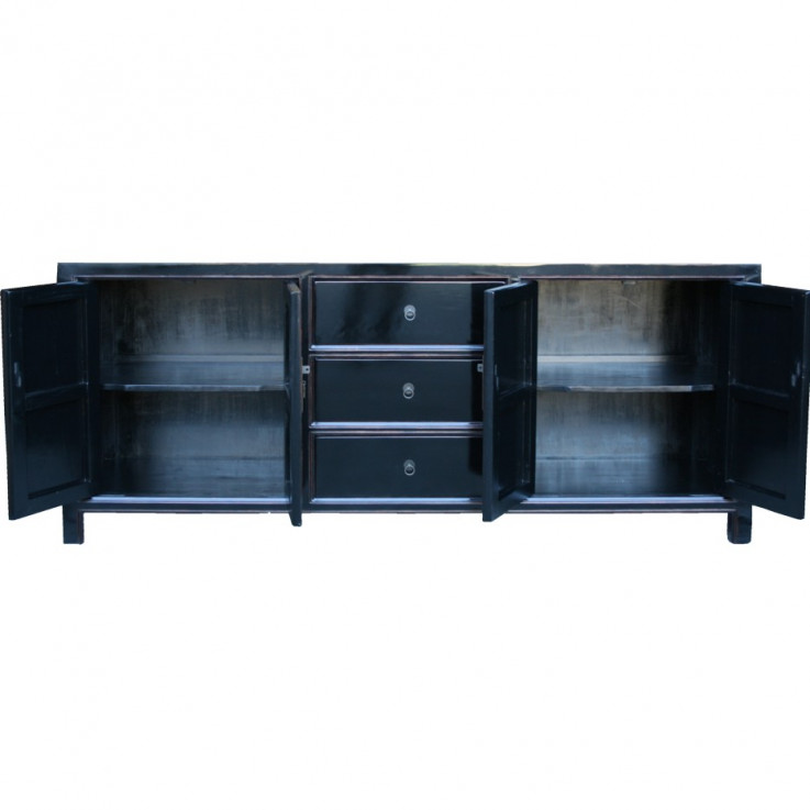 Black Large Lacquer Sideboard/Buffet