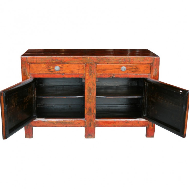 Original Mongolian Painted Sideboard