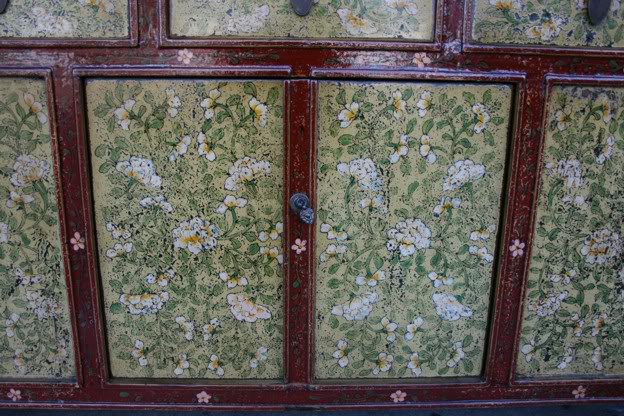 Original Painted Tibetan Sideboard/Cabin