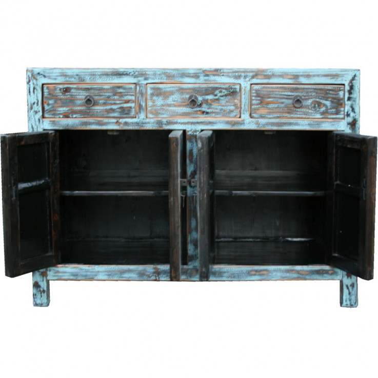 Light Blue Distressed Sideboard/Buffet