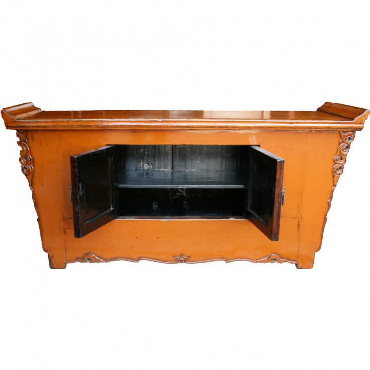 Original Orange Sideboard w Everted Ends