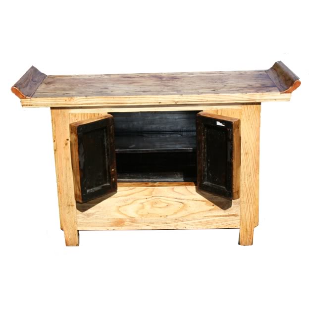 Original Wood Altar Table Sideboard