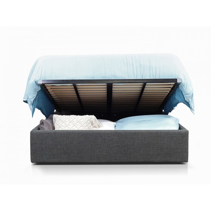 MILTON LIFT CHARCOAL DOUBLE BED