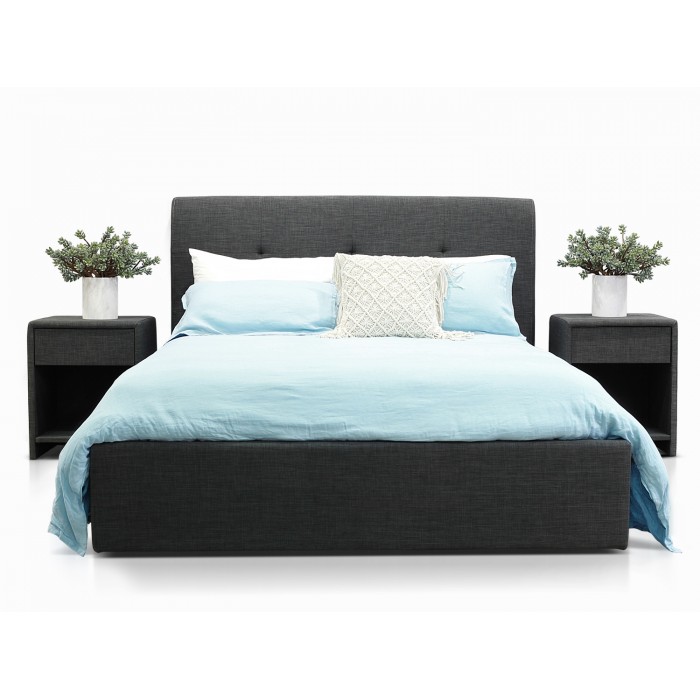 TERRIGAL CHARCOAL QUEEN BED