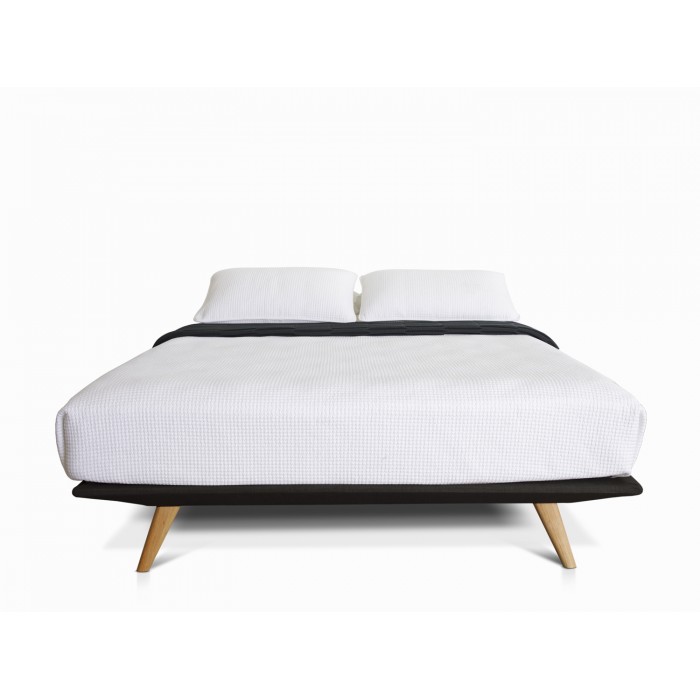 OSLO CHARCOAL DOUBLE BED BASE