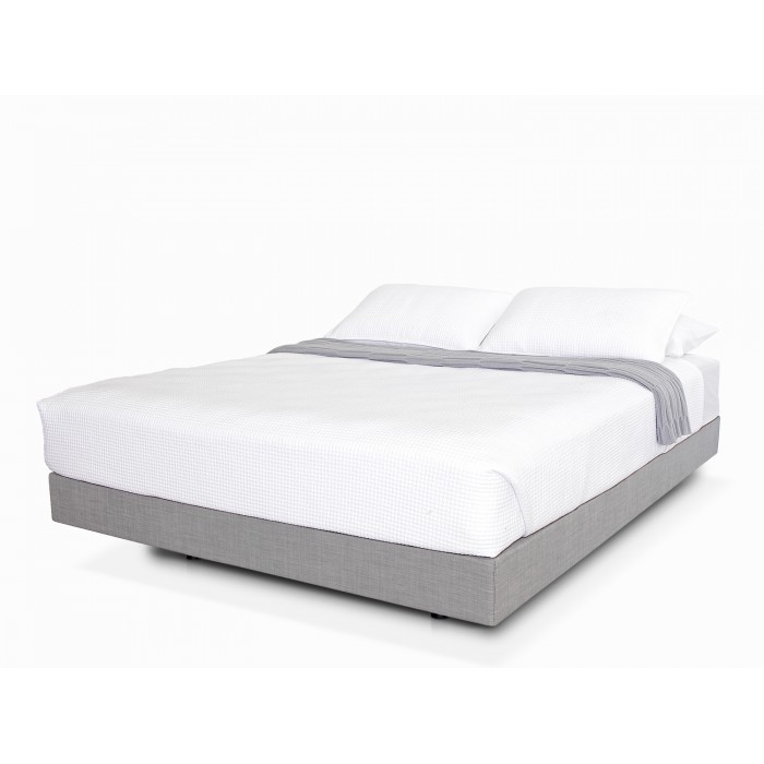 MODE LIGHT GREY FLOATING DOUBLE BED BASE