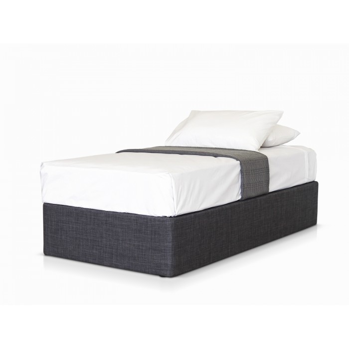 MODE CHARCOAL SINGLE BED BASE