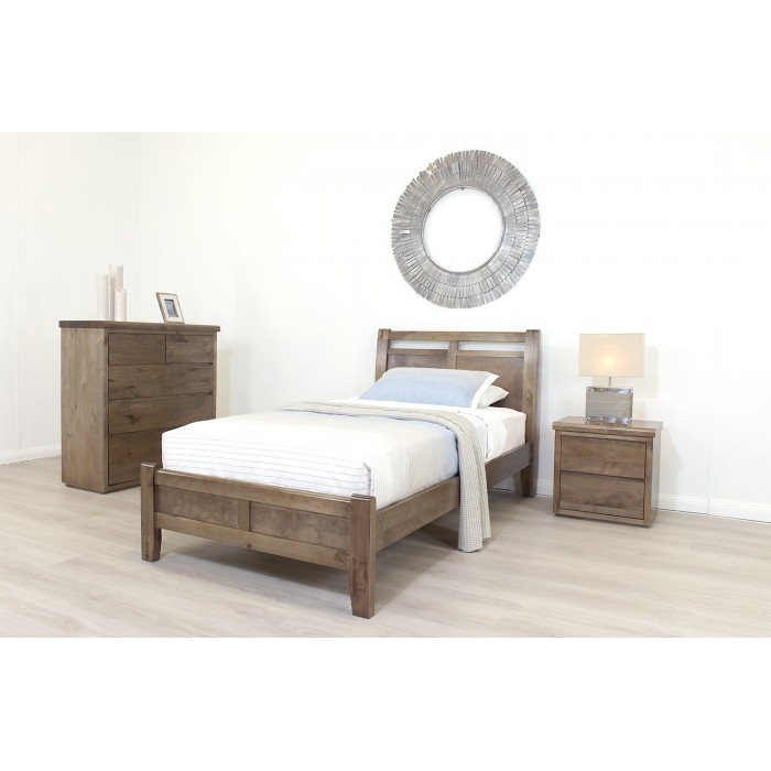 CALYPSO NUTMEG KING SINGLE BED FRAME