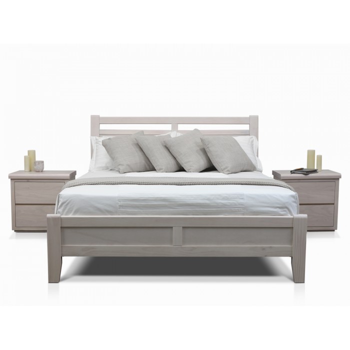 CALYPSO WHITE QUEEN BED FRAME