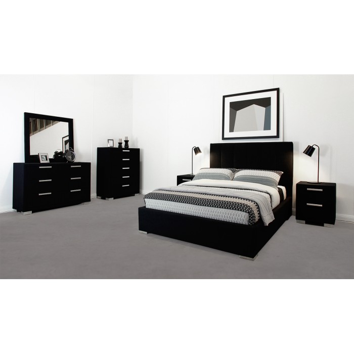 CITI BLACK DOUBLE BED FRAME