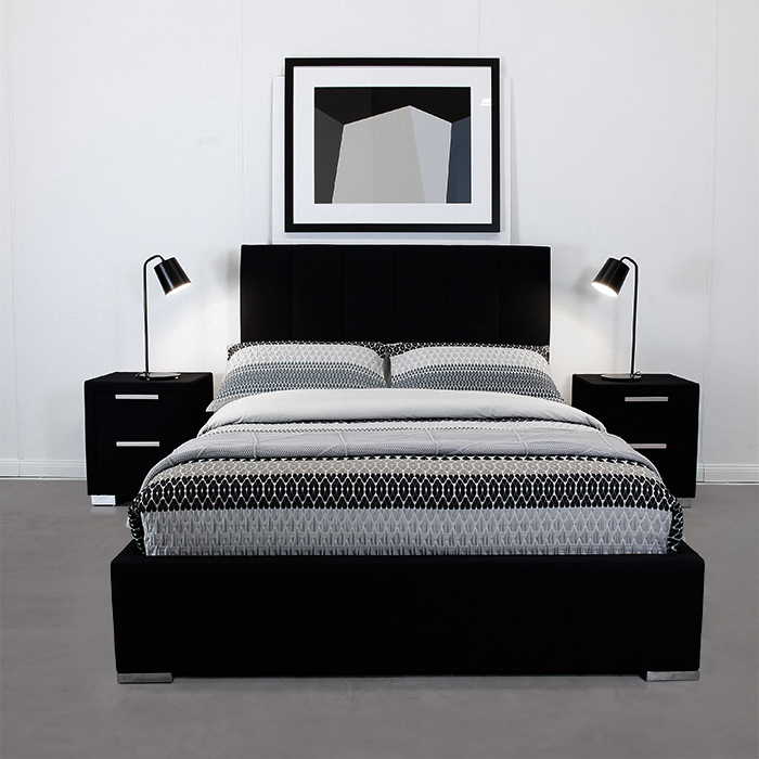 CITI BLACK DOUBLE BED FRAME