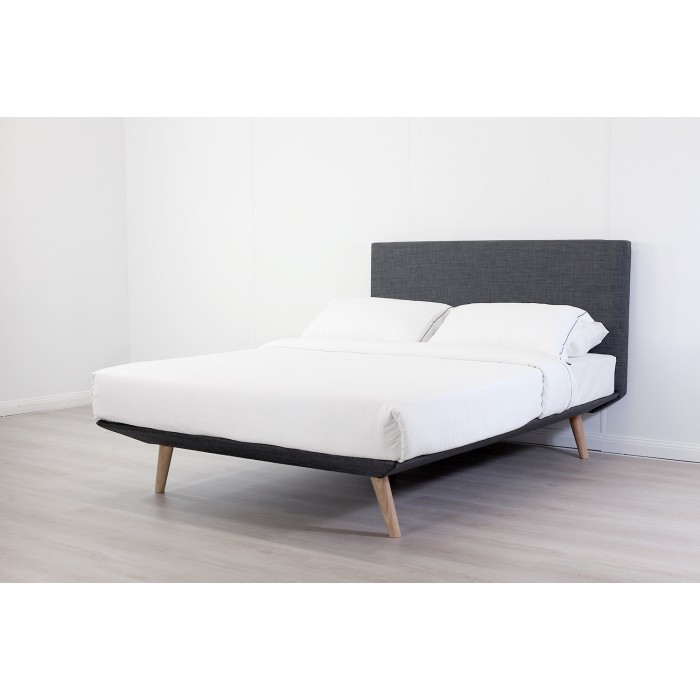 OSLO CHARCOAL KING BED FRAME