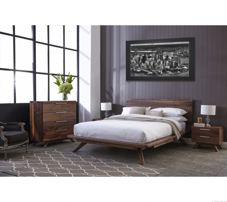 Matilda American Walnut Timber Bed