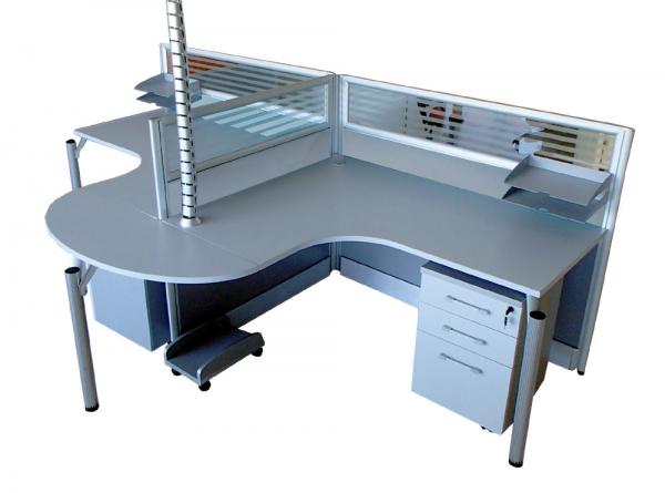 ePod - 2 Seater - Partitioned Workstatio