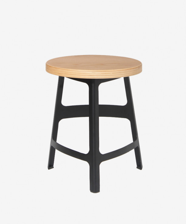  Factory Low Stool with Timber Seat