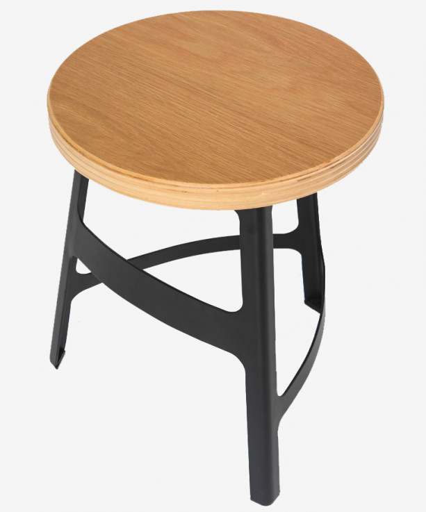  Factory Low Stool with Timber Seat