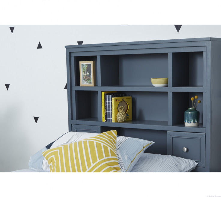 Jessie Grey Bookshelf Kids Bed