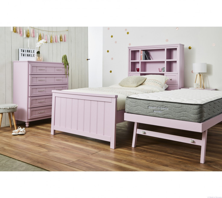 Jessie Lilac Bookshelf Kids Bed