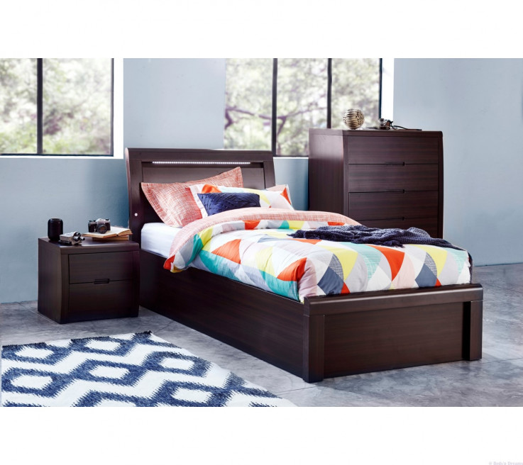 Rockhampton Walnut Kids Gaslift Bed