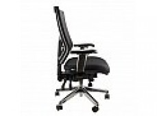 SEVILLE HB POLISH ERGO MESH CHAIR SILVER