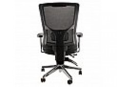 SEVILLE HB POLISH ERGO MESH CHAIR SILVER