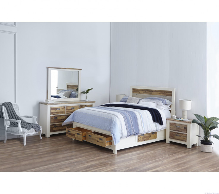 Meridien Hardwood Storage Bed