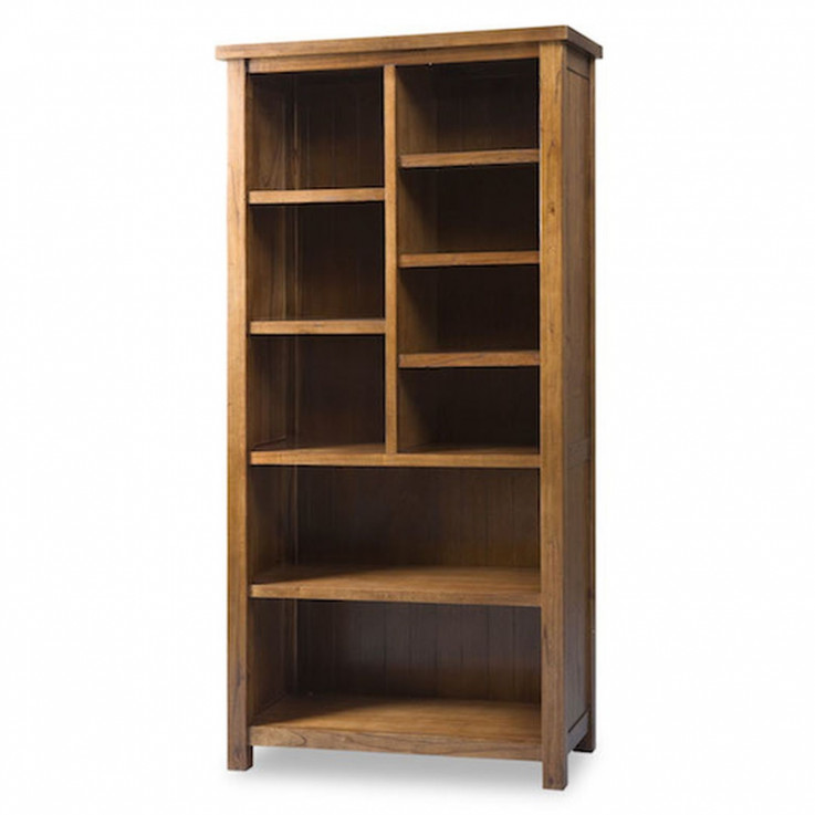 HAVANA-O-DIVIDED SHELF BOOKCASE – CURVED