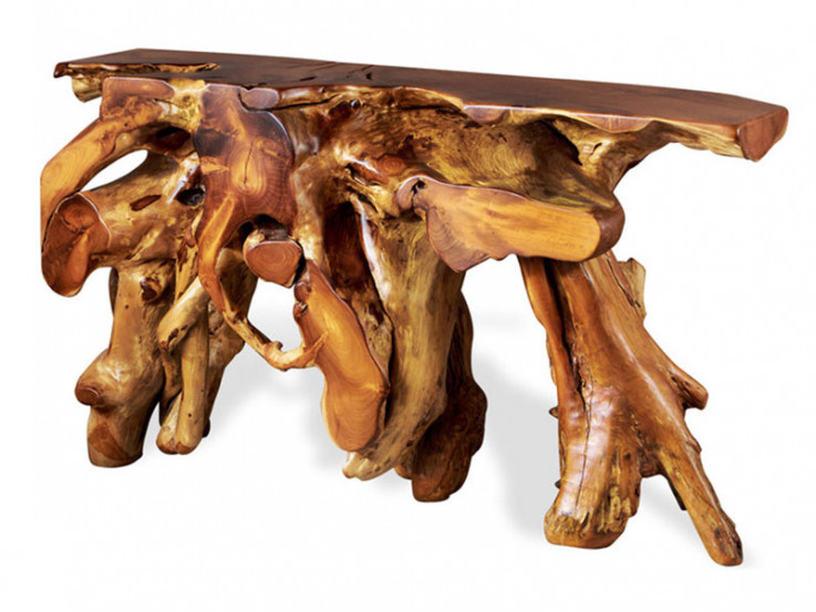 Teak Root Console Table