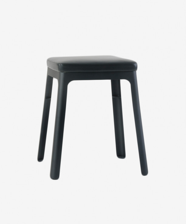  Street Low Stool with Upholstery Seat