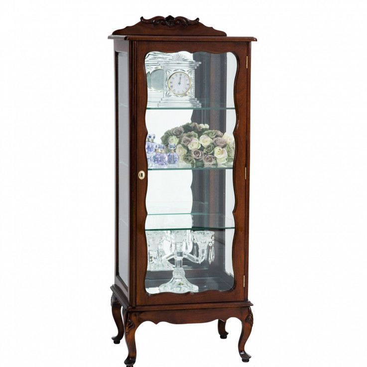 QUEEN ANNE CHINA DISPLAY CABINET 1 DOOR 