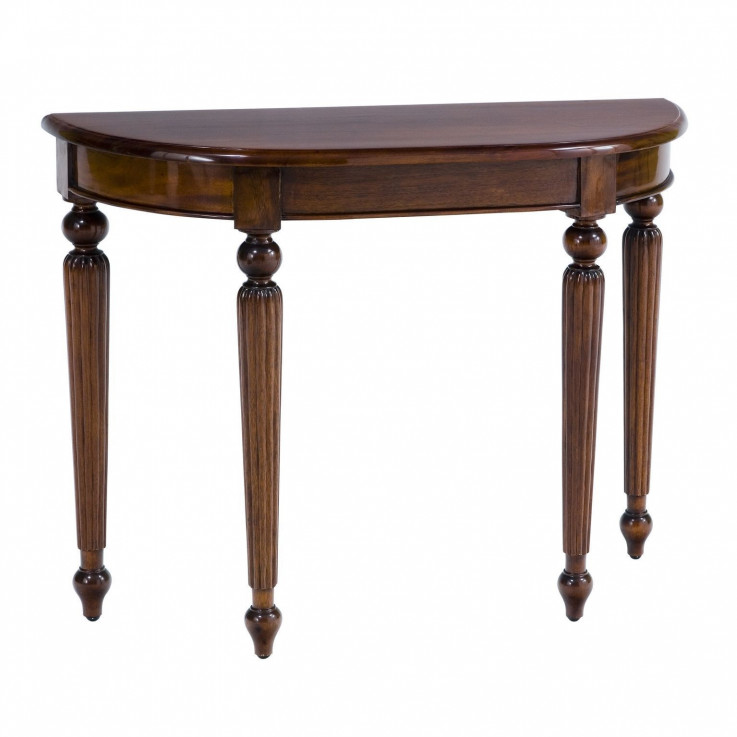 VICTORIAN HALL TABLE HALF MOON  LEG